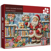 Santa's Bloomed Blessing Jigsaw Puzzle 1000 piezas